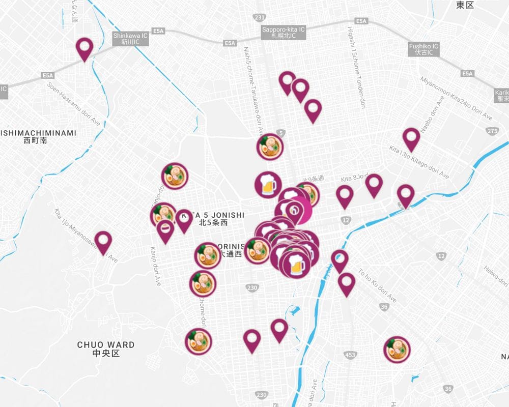 sapporo map
